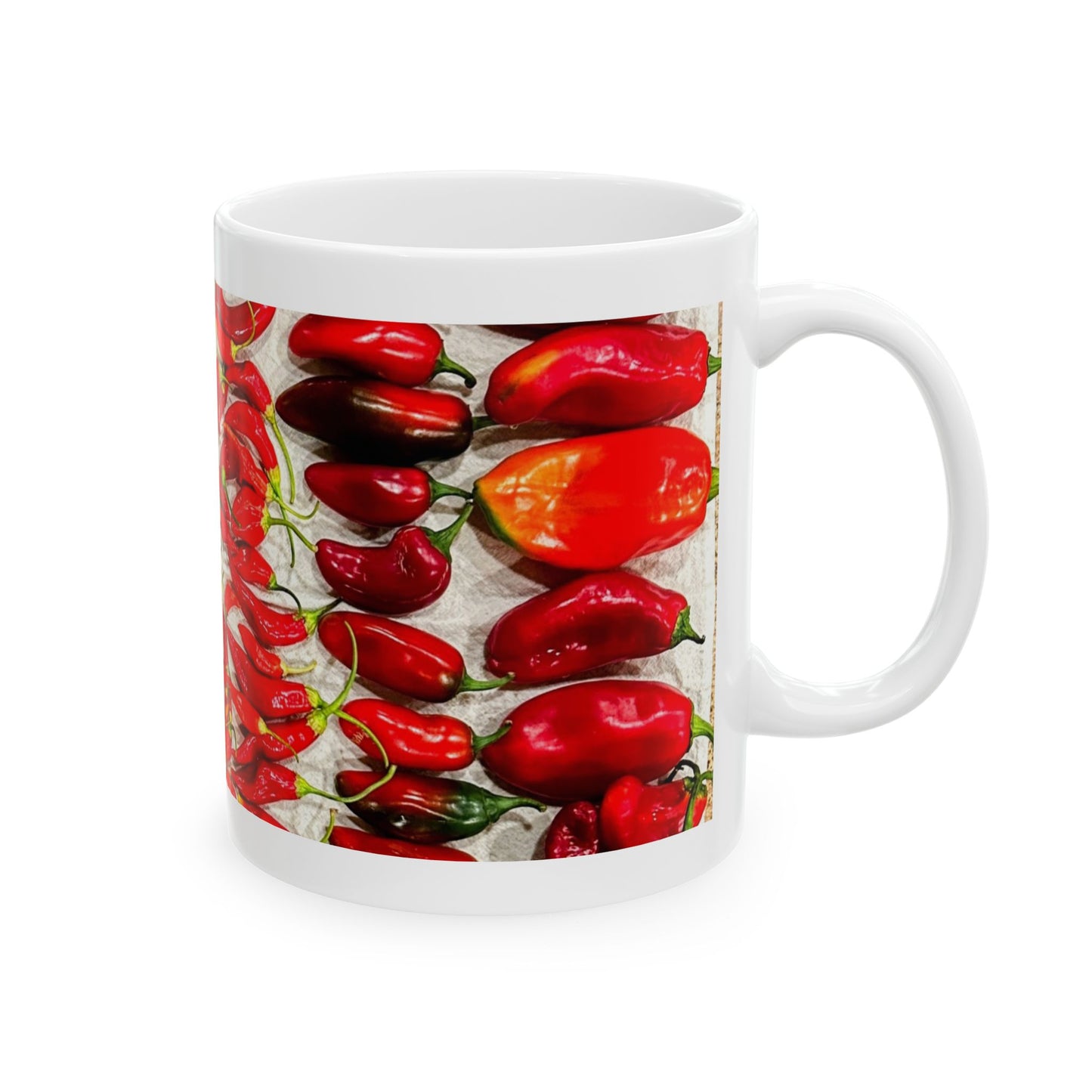 Spicy Pepper Ceramic Mug – Colorful Chili Coffee Cup