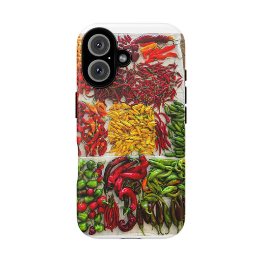 Phone Case — Colorful Chili Pepper Market Design