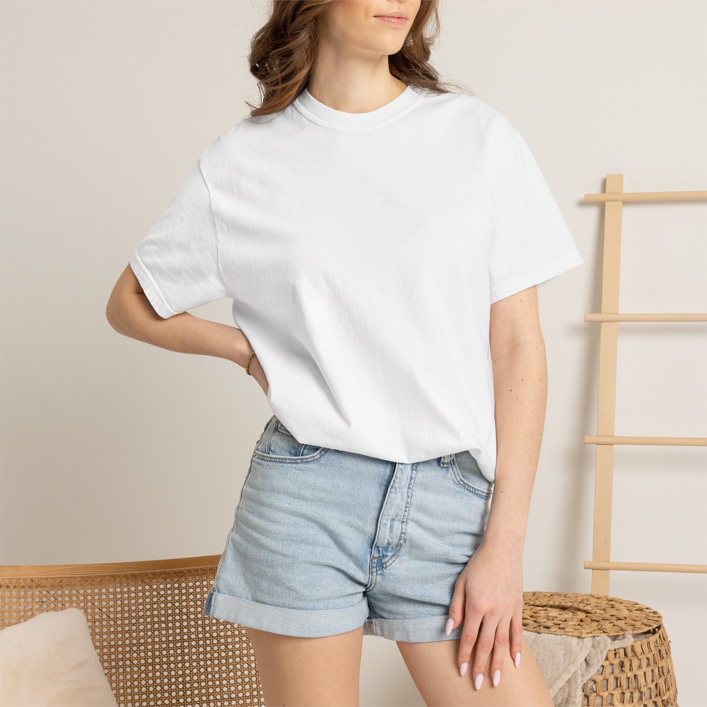 Chili Market Photo T-Shirt — Colorful Hot Pepper Print Shirt