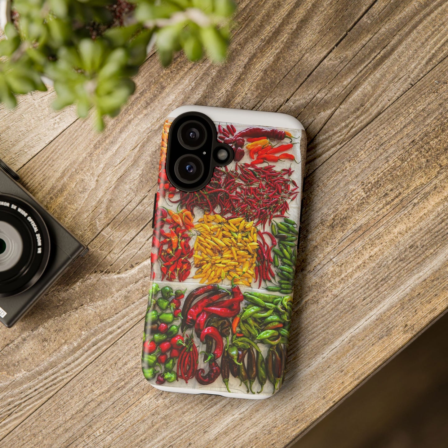 Phone Case — Colorful Chili Pepper Market Design