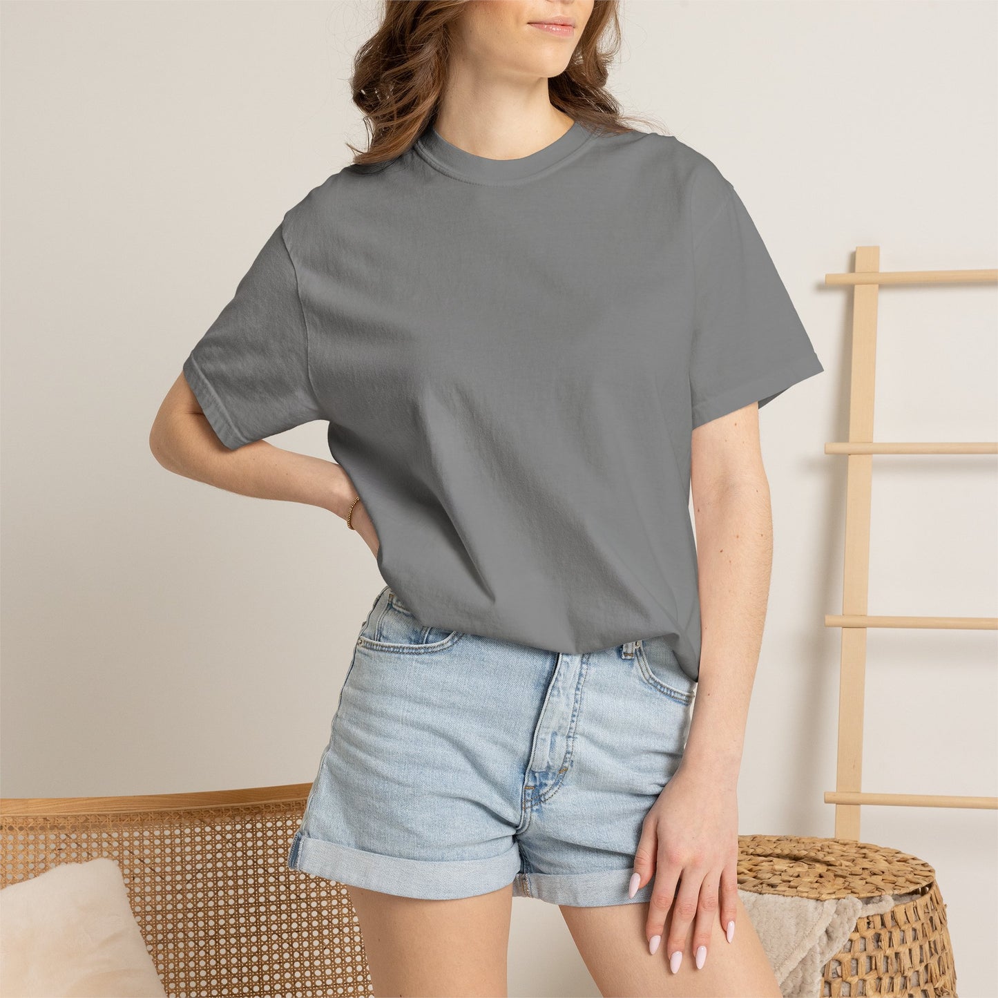 Chili Market Photo T-Shirt — Colorful Hot Pepper Print Shirt