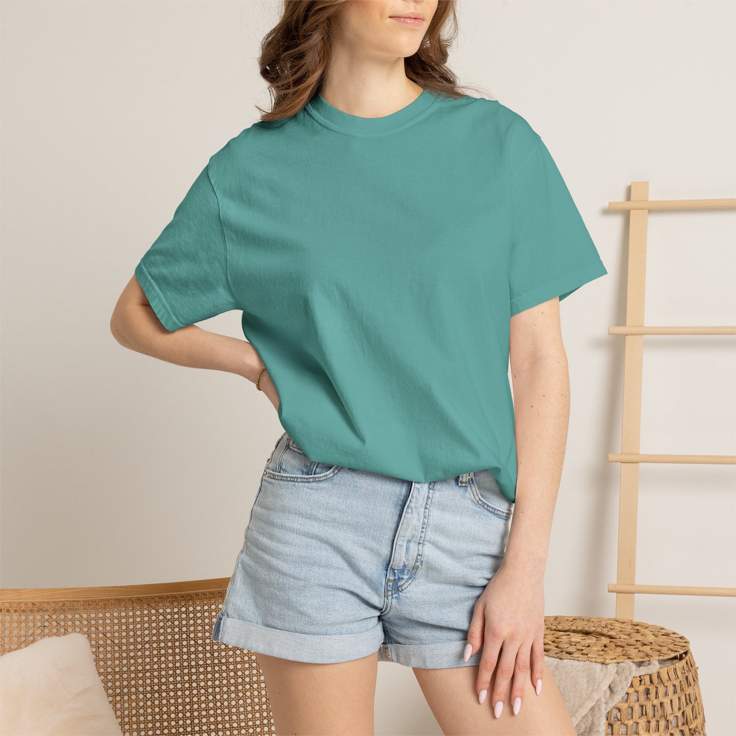 Chili Market Photo T-Shirt — Colorful Hot Pepper Print Shirt