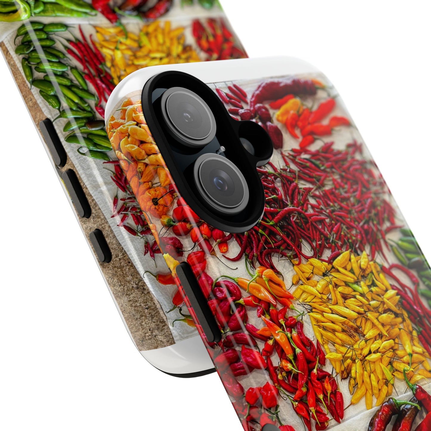 Phone Case — Colorful Chili Pepper Market Design