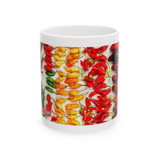Spicy Pepper Ceramic Mug – Colorful Chili Coffee Cup