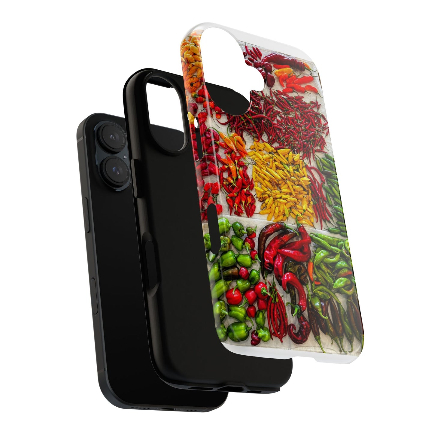 Phone Case — Colorful Chili Pepper Market Design