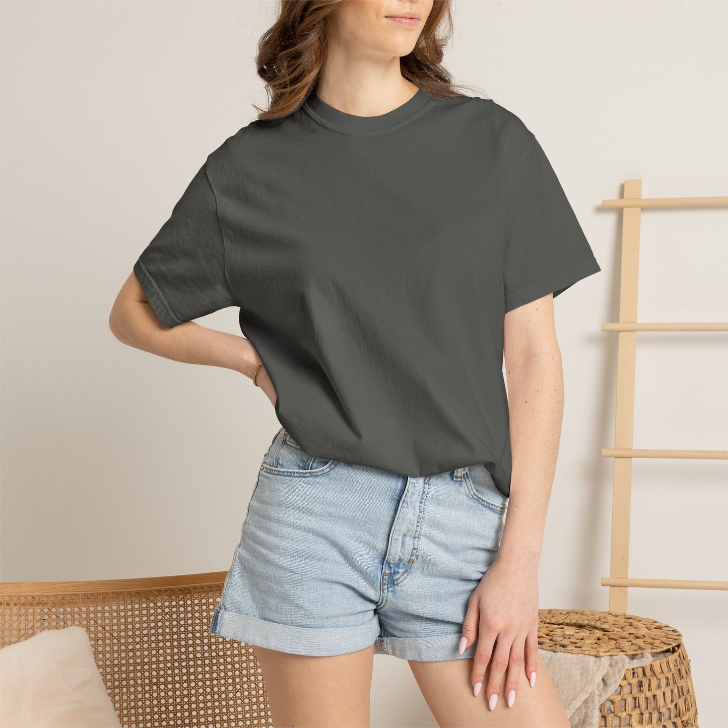 Chili Market Photo T-Shirt — Colorful Hot Pepper Print Shirt