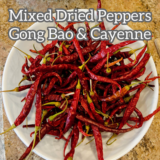 Mixed Gong Bao and Cayenne Peppers