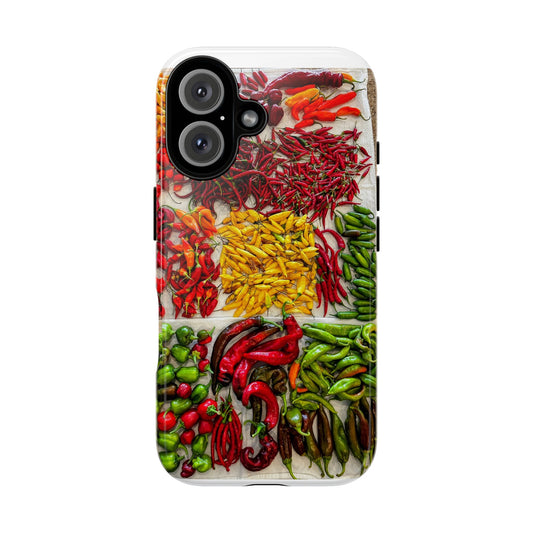 Phone Case — Colorful Chili Pepper Market Design